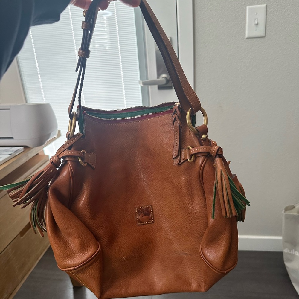 Dooney & Bourke Brown Leather Shoulder Bag